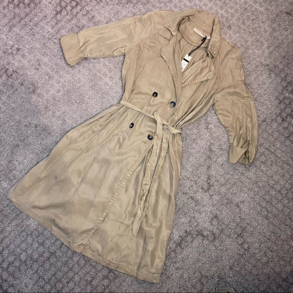 NWT Max Jeans Trench Coat - Picture 1 of 11